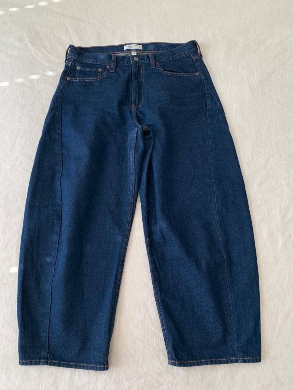 Abercrombie &fitch barrel jeans  ankle cropped barrel size 29 - Picture 8 of 16
